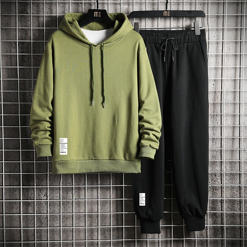 TL8045-P80连帽卫衣套装男运动套装两件套长袖运动服网格挂拍,男装休闲套装,电商A040A