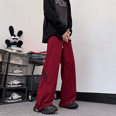 男夏季直筒条纹设计抽绳速干裤美式运动休闲长裤K999-310B-1-P36，男装休闲裤，星座310B-1