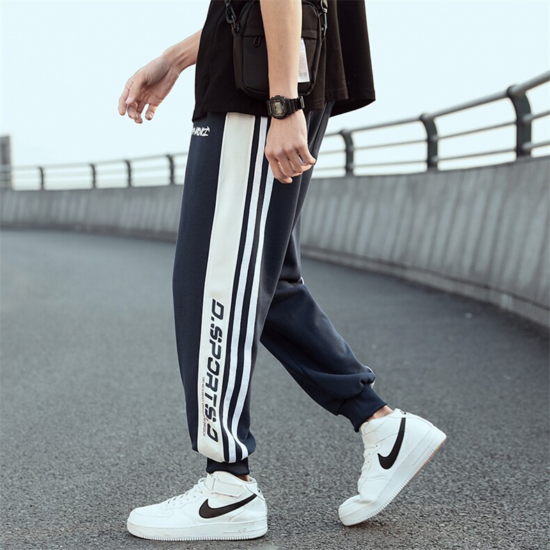 加推春款日系外景宽松大码束脚休闲运动卫裤0548-P40，男装休闲裤，星座914-3