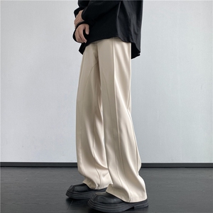 抖音品质美式高级休闲垂坠感微喇西裤B315-K24248-特p40控78图片