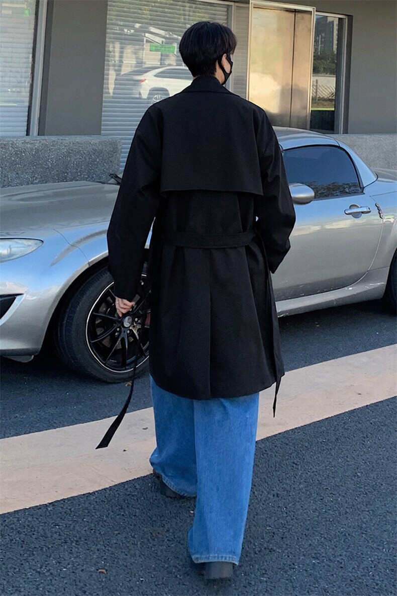2026秋季新款双排扣风衣男长款上衣外套DSA157B-J2525-P108现货,男装风衣,电商A157B