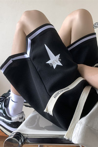 XZ616 夏季新款华夫格篮球裤印花休闲短裤 TY868 P45控58图片