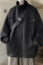INCLEA美式复古工装外套男春秋新款潮牌压花设计宽松大码夹克，男装夹克，星座226-2
