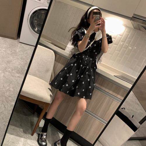 7981刺绣小黑裙，女装，XTZ style