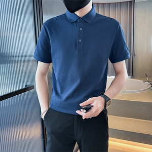 15色主推款2025新色多色短袖T恤翻领光板纯色Polo衫T0257-特P40图片