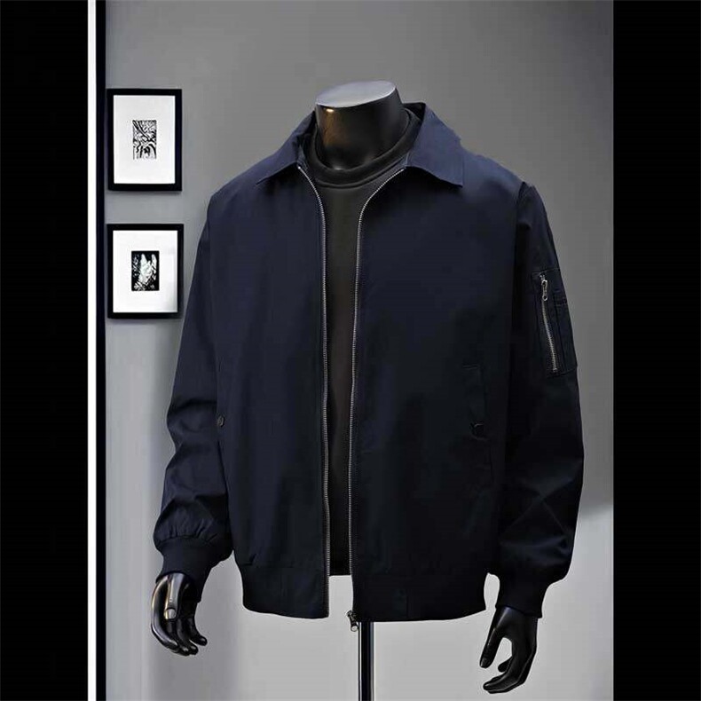特批60数据短款飞行夹克教练翻领拉链防水显高夹克外套SNJK2028，男装夹克，电商A128