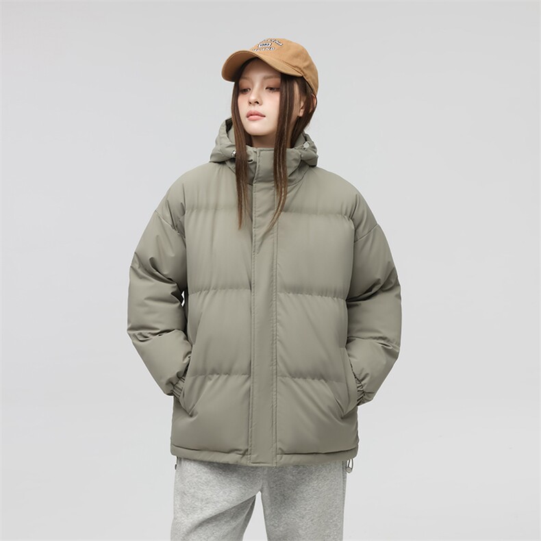 现货 抖音得物可供视频 三防加厚羽绒连帽棉衣外套情侣棉服WM1277图片