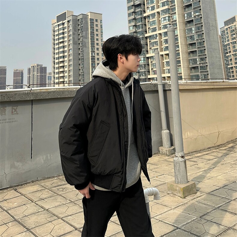 夹棉加厚棉衣[网图]飞行员夹克美式短款外套男5D1199-TP48不,男装夹克,电商A102