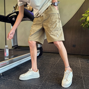 社会小伙夏季男士纯色工装裤时尚潮流高品质短裤男C208-6805-P38图片