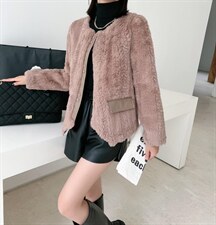 现货：编织狐皮毛一体，其它，蕃米莉