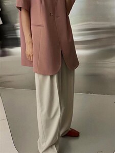 中长款西服外套图片