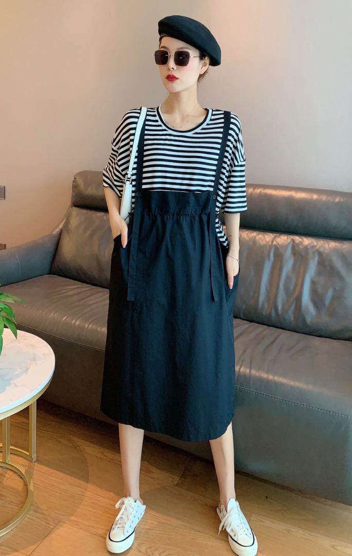 假两件撞色连衣裙，女装连衣裙，维多利亚