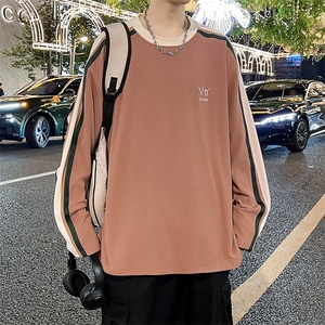 春秋oversize撞色拼卫衣男友风青少年内搭打底衫WY0325-P38图片