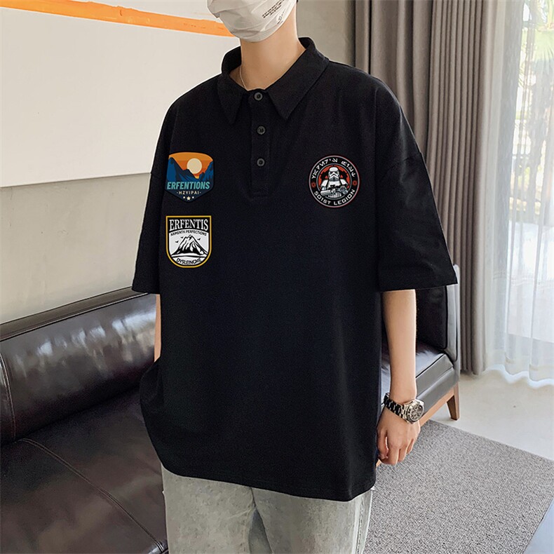 港风何 电商A088-DP1008-TP35 955氨纶 夏款宽松短袖T恤 控59图片