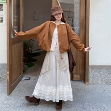 美拉德咖色棒球服外套女春秋2025新款超火好看高级小众短夹克上衣，女装短外套，浪娴服饰