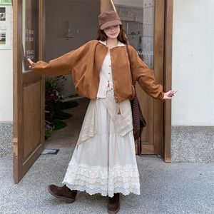 美拉德咖色棒球服外套女春秋2025新款超火好看高级小众短夹克上衣图片