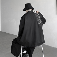 现货WT3301-P70特无差价大码高品质风个性刺绣宽松西装外套，男装西服套装，电商D232
