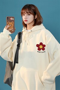 大 宽松中性港风卫衣男秋季外套 X416B-1-WLB190-P50 限68图片