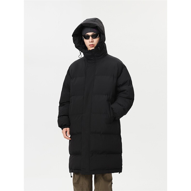 冬季新款长棉服连帽防风保暖高品质纯色棉衣情侣D2550-TP95不,男装棉衣,电商A102