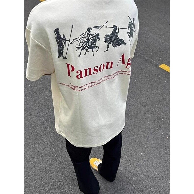 XZ809A/PPVV11/P20/控38重磅印花美式复古圆领T恤,男装T恤,星座809A(原222-1)