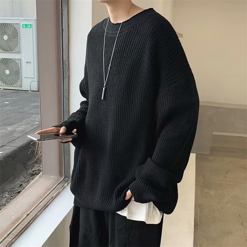 圆领毛衣男慵懒风休闲针织衫X803P40,男装针织衫/毛衣,星座1116-2