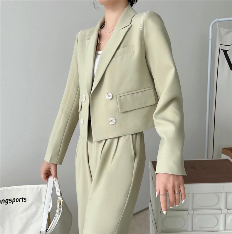 07裤套装，女装职业装，英利伊人