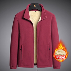 爆板摇粒绒夹克双面绒抓绒衣外套大码男装-加绒899-P55（M-8XL），男装夹克，星座1105