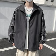 立领夹克男2023秋季新款韩版运动休闲拉链开衫翻领外套W1164-P45，男装夹克，星座512-2