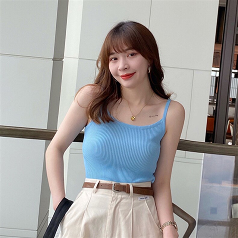 夏季新款简约莱赛尔天丝背心女宽松百搭显瘦时尚休闲上衣，女装背心吊带，斯美雅安迪绒