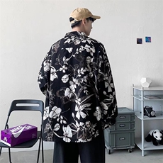 男秋季新款长袖碎花衬衫C165P28，男装衬衫，星座1116-2