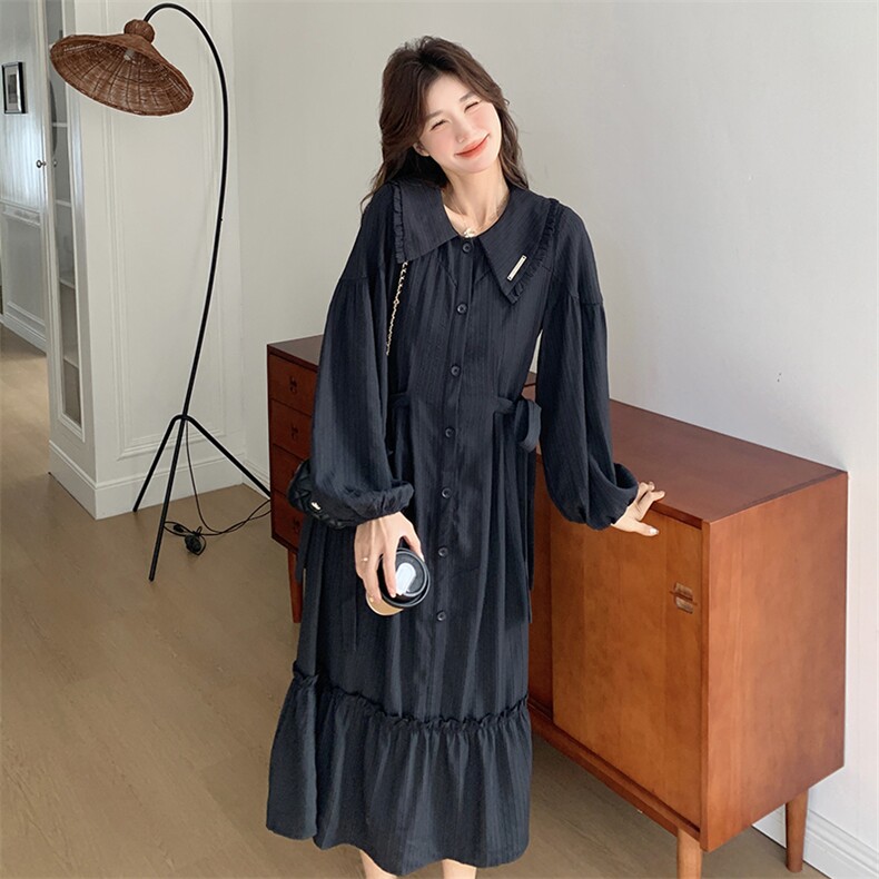 25新款娃娃领百搭连衣裙--浙宝208-9009-P130K198,女装连衣裙,浙宝208