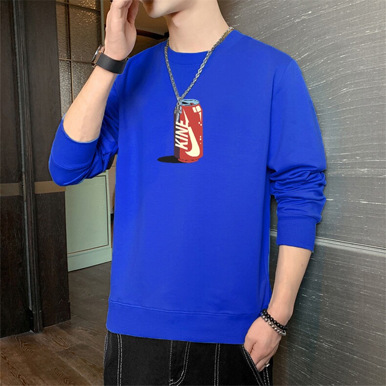 2025春秋新款一件男士印花圆领大码卫衣打底F130,男装T恤,星座1816-2（原1210–2）