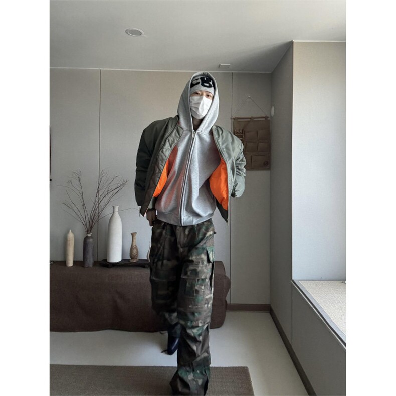 【有货】MY8213LL-特P85红内飞行夹克棉服男高级感棒球服外套,男装夹克,星座1007（原301D）