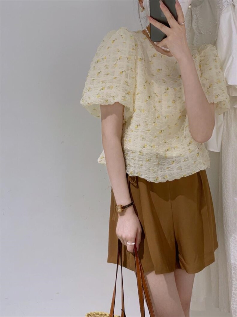 碎花小衫，其它，驿谷