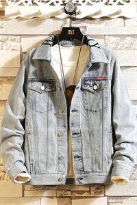 春季牛仔夹克男士外套春秋季新款韩版潮流修身衣服男装8163-P85图片