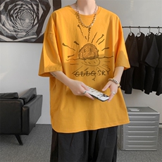 已注册/夏季内景纯棉新款创意圆领短袖T恤男宽松体恤衫DT9697/P25，男装T恤，电商B316