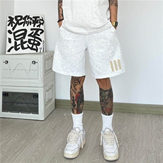 短裤，抖音得物现货，可送样，A061-AD1217-特P15-模特图，男装牛仔裤，电商A061