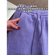 DD65加绒-p60摇粒绒星空卫裤，男装休闲裤，电商B323A