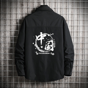 CS15134-P38加绒款-P48 长袖衬衫男士大码宽松衬衣男寸衫男寸衣图片