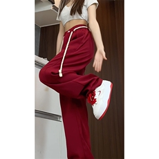 夏季冰丝裤垂感显瘦西裤男女百搭小直筒休闲裤子K003特P35控59，男装休闲裤，电商A247
