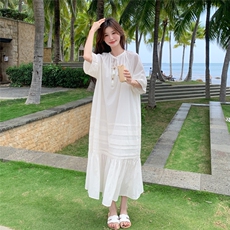 法式白月光初恋感连衣裙女夏季2025新款温柔风超仙绝美气质长裙子，女装连衣裙，2C201