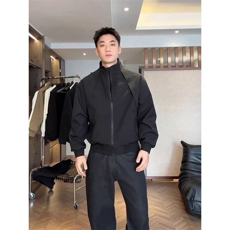 现货美式宽松立领设计感廊形三防冲锋衣夹克JK2632/特P55,男装夹克,星座205-3