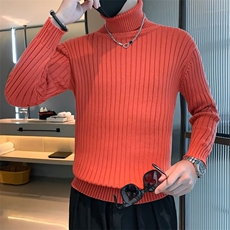 冬季男士高领毛衣潮流修身加厚打底线衣纯色麻花针织衫男M3310，男装针织衫/毛衣，星座1116A-2（原606A-1）
