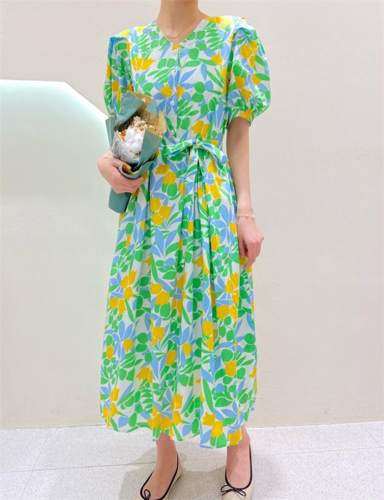 【现货】夏季新款0151碎花连衣裙,女装连衣裙,她她蜜制
