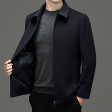 CSYM98899钱塘2020-2冬季厚款商务休闲简约中年男士夹克P200，男装夹克，钱塘207-2