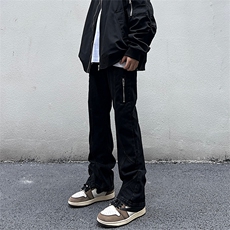 美式高街vibe风直筒长裤欧美痞帅男hiphop复古水洗牛仔裤，男装牛仔裤，星座301D-4(原星座1004-4）