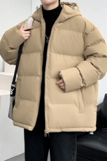 冬上新学生加棉加厚棉服2023休闲潮牌连帽棉衣外套男女9979-P80，男装棉衣，电商A441-1