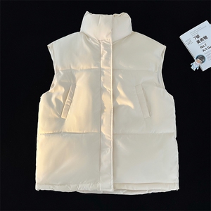 立领马甲冬季加厚保暖休闲潮流棉背心新款情侣款A266-WMJ8633-P45图片