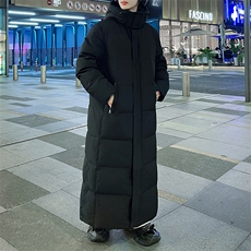 长款连帽纯色立领可休闲保暖加厚情侣羽绒服宽松上衣，男装羽绒服，星座1602B（原101B-1）
