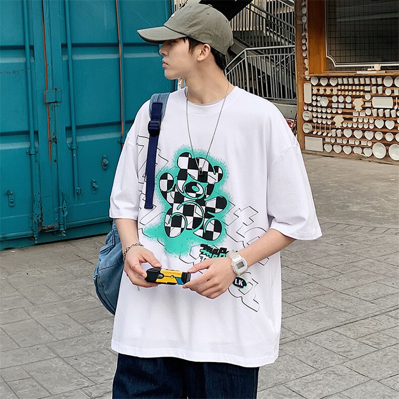 得物抖音40支双纱高品质休闲半袖纯圆领短袖T恤男女T7185-P45,男装T恤,电商A441-1